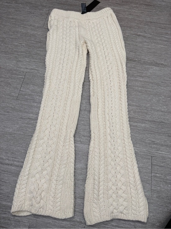 Lioness Pants - Lioness Serena Pant Cream Cable Knit Flare Pants Boho Coastal Grandma NWT *READ*